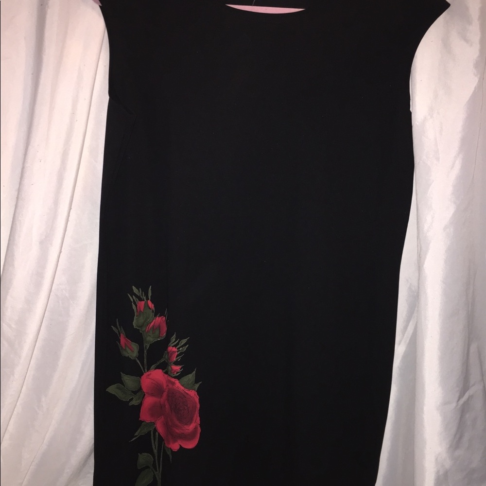 Petite Sophisticate rose dress